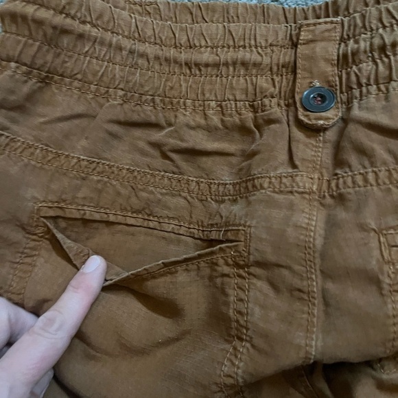 Anthropologie Brown Street Joggers Embroidered Side Detailing XS - Picture 15 of 16